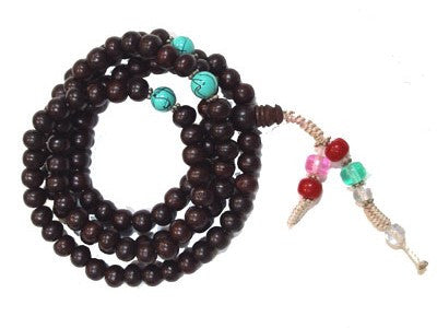 Rosewood and Turquoise Mala
