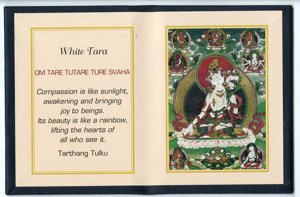 White Tara Folding Thangka