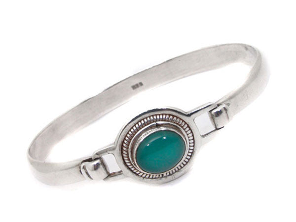 Malachite Sterling Silver Bracelet