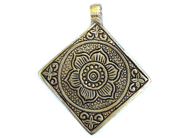 Lotus Naga Tribal Pendant