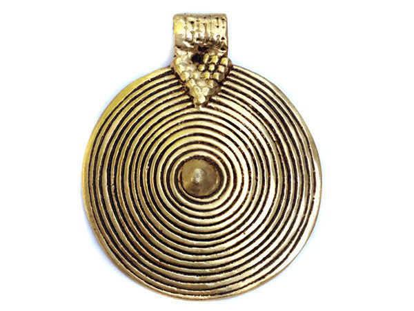 Naga Tribe Spiral Disc Pendant