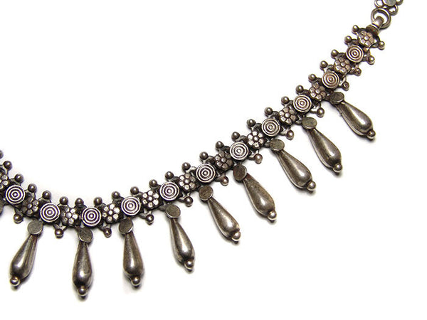 Vintage Silver Spiral Necklace