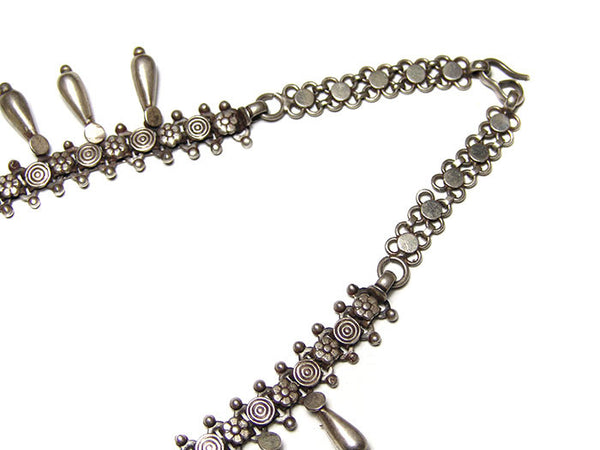 Vintage Silver Spiral Necklace