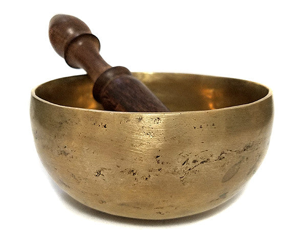 G Throat Chakra Old Tibetan Singing Bowl 5"