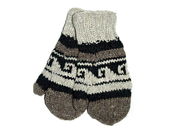 Everest Hand-Knitted Tibetan Woolen Mitten