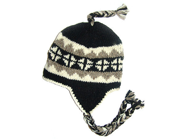Dolpo Tibetan Hand Knitted Woolen Winter Hat – Potala Tibetan Store