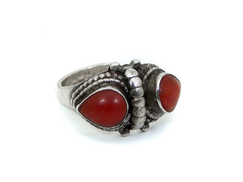 Coral Butterfly Ring