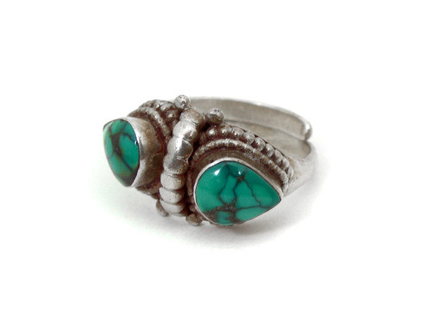 Turquoise Butterfly Ring