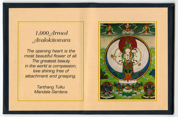 1000 Armed Avalokiteshvara Folding Thangka