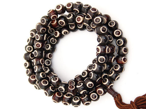 Black 3rd Eye Prayer Beads Mala