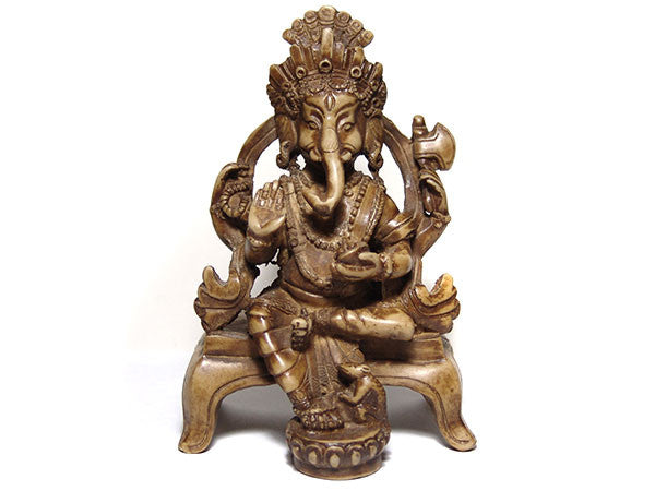 Ganesh on Throne Statue