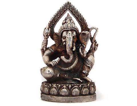 Ganesh Wearing Snake Statue Figurine