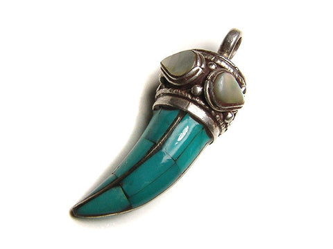 Horn Sterling Pendant