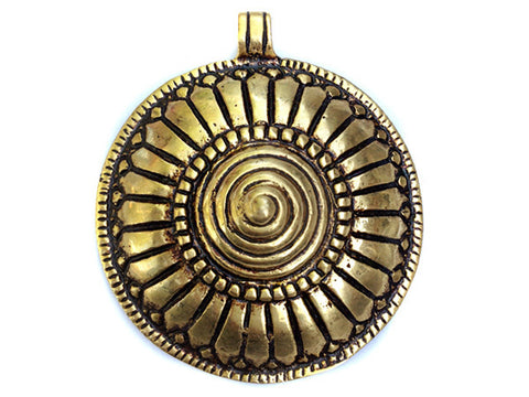 Raised Sheild Naga Tribal Pendant