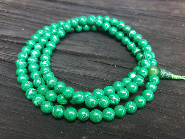 Malachite Prayer Beads Mala