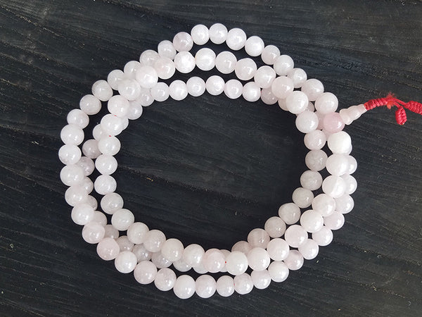 Rose Quartz Tibetan Prayer Beads Mala