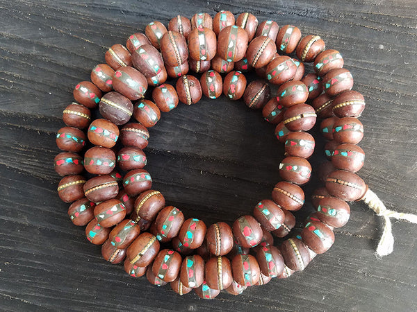 Inlaid Bodhi Seed Prayer Beads Mala
