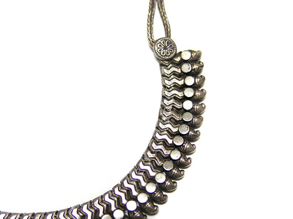 Rajasthani Indian Tribal Silver Necklace