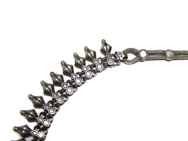 Indian Silver Rajasthani Choker Necklace