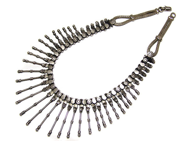 Silver Spike Necklace