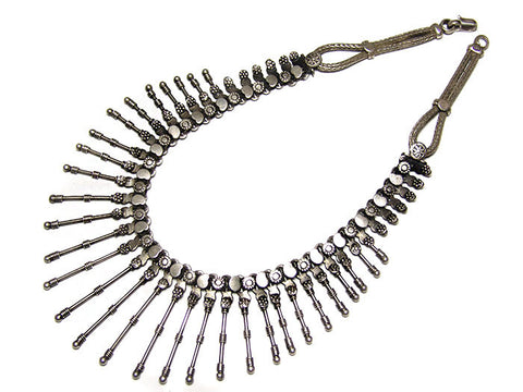 Silver Spike Necklace