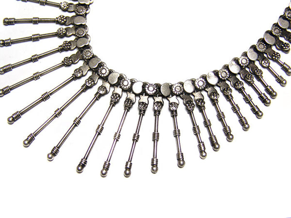 Silver Spike Necklace