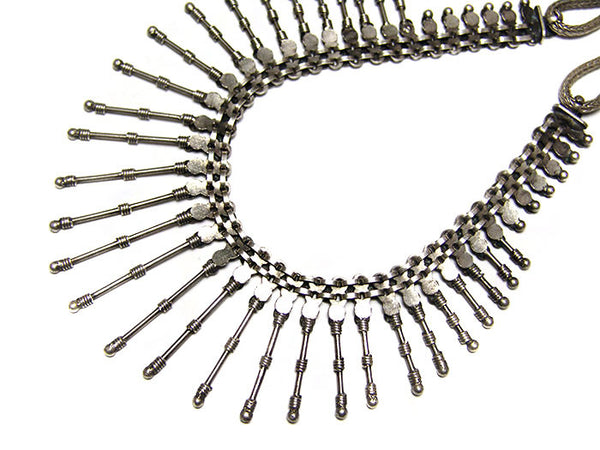 Silver Spike Necklace
