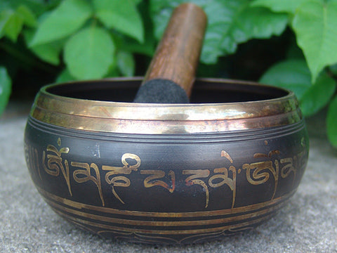 D Sacral Chakra Om Mani Singing Bowl 5.5"