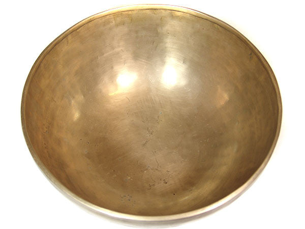 G Throat Chakra Old Tibetan Singing Bowl 11"