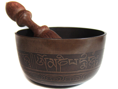 D Sacral Chakra Buddha Eyes Singing Bowl 4"