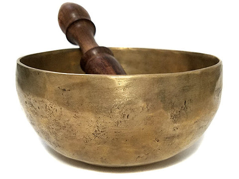 Soothing E Chakra Old Tibetan Singing Bowl 5.25"