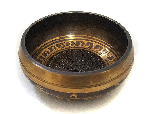 E Chakra Mandala Buddhas Singing Bowl 4.5"