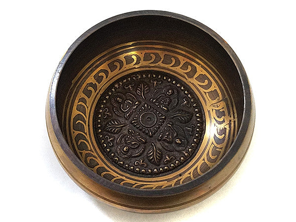 E Chakra Mandala Buddhas Singing Bowl 4.5"