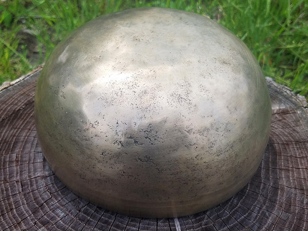 G Throat Chakra Old Tibetan Singing Bowl 7.25"