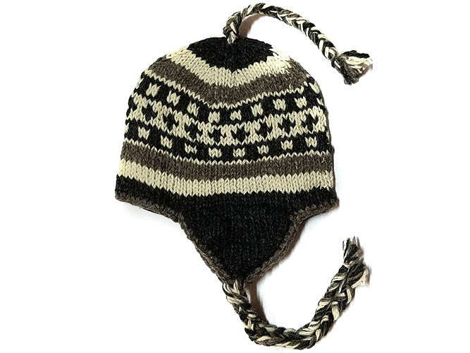 ﻿Summit Tibetan Hand Knitted Woolen Winter Hat